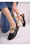 Women's Ballerina Buckle Open-Back Elastic Lightweight Stylish Comfortable Daily Sandals - 3