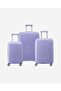 Dune Hardcase 4-Double Wheel Expandable Cabin and Check-In Luggage Trolley Set 3-Pieces - Lavender