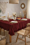 Firfirli Bordo Tablecloth, Bohemia Style