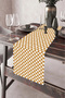 40X140Cm Woven Stain Resistant Printed Thai Feather Fabric Table Cloth Decorative Runner Washable