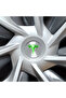 Set of 8 Custom Cut Logo Stickers for Tesla Model Y Steering Wheel Front Rear Rims and Sensors - 3