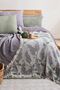 Muslin Bedspread, Pique Lilac Pattern, 100% Cotton 240*260 cm - 5