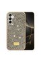 Samsung Galaxy A57 Case with Silicone Edges and Shiny Lux Diamond Cover