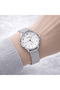 Women’s Watch Silver Mesh Strap Quartz Elegant - 3
