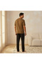 Men Cotton Ribbed Drawstring Waist Nightwear Set - 4