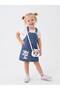 Girls' Denim Dungaree Dress | Cute Duck Design Denim Model – Gift Bag Included - 2