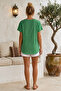 Green Pool Collar Low Sleeve Washable Dirty Stitched Casual Cotton Long Back Woven Blouse 60 60 - 8