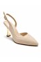 Women's Comfortable Heel Special Design Evening Dress Shoes with Stone Detail - 2