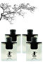 4 قطع عطر أسود 100 مل