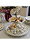 Two-Layer Metal Frame Porcelain Presentation Plate 30/19 cm Silver - 3