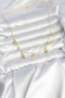 Brass Gold Color Minimal Sea Concept Women's Necklace - - 2