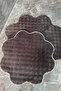 Bubble Papatya Bath Mat Set of 2 Fluffy Soft Plush Non-Slip Base Washable Decorative Bath Rug Mat - 4