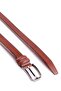 Special Design Men's Black 100% Genuine Napa Leather Classic Belt - 3