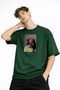 Blurry - Oversize Men's T-Shirt Khaki - 4