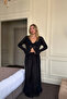Buttoned Front Long Knit Dress