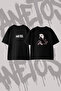 Eminem Rapper_3 Design Printed Oversize Crew Neck T-Shirt Black