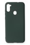 Matxzngz Galaxy A11 Case Nano Inside Velvet Silicone - (215504) Dark Green