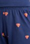 Superman Licensed Regular Fit Elastic Waist Shorts 2-Piece Navy Blue Pajama Set for Boys H8145A826Hs - 6