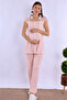 Breastfeeding Featured Cotton Maternity Set 4 Pieces Effortt - Powder - 4