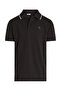 Boys Black Short Sleeve Solid Polos