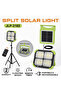 Split Solar LED Work Light with Rechargeable Remote Timer Control