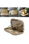 Beige tray with foldable cup holder on the back of the vehicle seat - 8