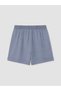 Lcwaikiki Classic Indigo Women's Jean Shorts with Elastic Waist - 7