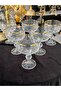 6 Pieces Bohemia Crystal Hand-Cutted Footed Ice Cream Serving Bowl 200 ml - 6