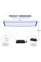 Portable Badminton Net Set with Adjustable Telescopic Poles, Weighted Base & Carry Bag | 270 x 150 cm - 3