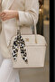 Cream Women's Shoulder and Hand Bag with Stylish Scarf Detail and Adjustable Strap for Daily Use - 7