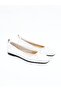 Women's genuine leather flat shoes white