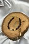 Natural Garnet (Garnet) Natural Stone Majorica Pearl Gold Flamingo Figured Handcrafted Natural Stone Women's Bracelet - 4