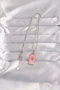 316L Steel Silver Color Pink Enamel Sun Model Tarot Necklace - 2
