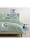 Royale 100% Cotton Double Duvet Cover Set 200x200 cm Sea Foam, 1000 Thread Count Thick Exquisite Long Staple Cotton Sateen Weave Quilt Cover Set with 2 Pillowcases (Sea Foam Bedding Set) - 3