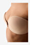 Women Deep Decollete Beige Push Up Wired Padded Bra - 3