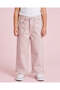 Girls Lilac Bottom Frill Wide Leg Trousers