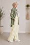 Muslin Fabric Wide Leg Trousers - 2