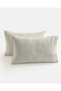 Ivory 2 Piece Clip Jacquard Pillowcase - 2