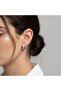 Micro Stone Thick Hoop Model Vip Earrings White-Yellow 3168Kkuv003 - 3
