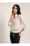 İntersan Aras Transparent Lace Detailed Zippered Blouse 14235 - 2
