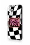 Samsung A13 Compatible Black Good Vibes Patterned Silicone Case - 4