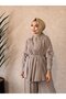 22883 Shawl Collar Jacket 3-Piece Set Beige