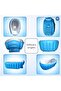 Foldable Inflatable Baby Bathtub with Soft Cushion & Built-in Drain Plug - 2
