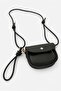Mini Muse Crossbody Bag with Adjustable Strap Detail - Black - 4