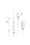HS666 Type-C Wired Earphones with Built-in Microphone – White