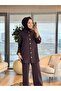 14464 Front Two Pockets Metal Button Suit Brown
