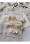 Elegance Series 5-Piece Holiday Special 5-Piece Baby Girl Child Ecru Cream Lace Rose Bow Lined Buckle Set - 3