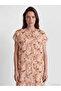Lcw Grace Beige Collar Patterned Dress - 2