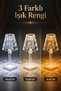 Prism Crystal Led Table Lamp 3 Colors Illuminated Decorative Lighting - 3