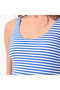 Women Striped Scoop Neck Swimsuit - 2